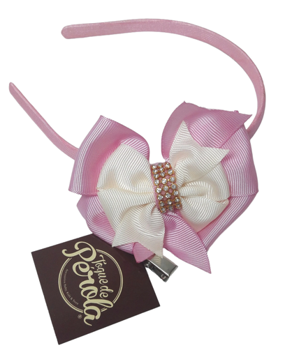 Tiara com Laço Duplo